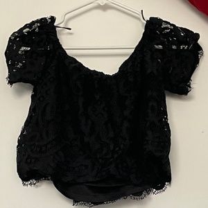 Lace crop top